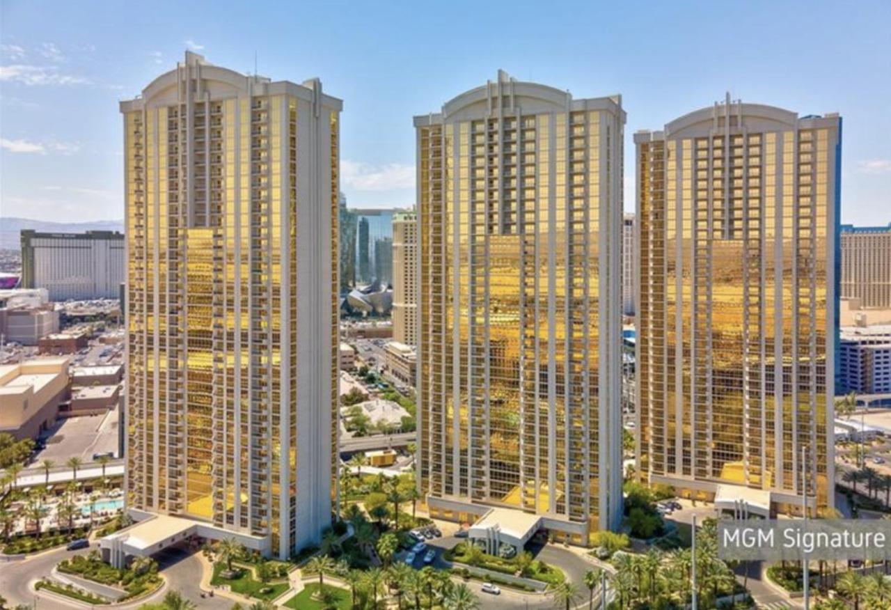 Balcony Full Strip View Suite Mgm Signature Free Valet Лас Вегас Екстериор снимка