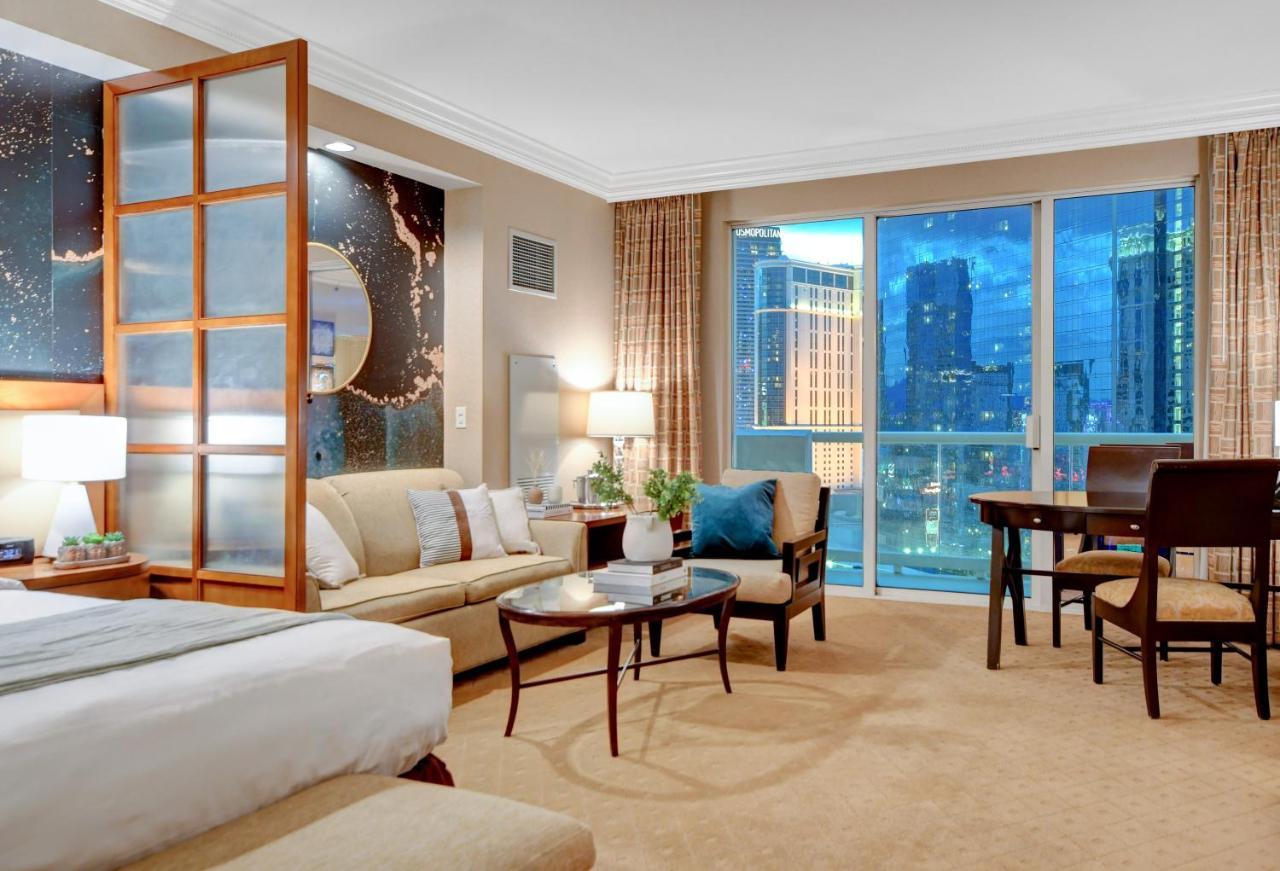 Balcony Full Strip View Suite Mgm Signature Free Valet Лас Вегас Екстериор снимка